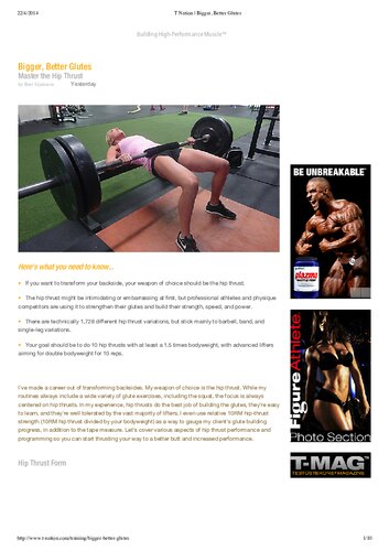 Bigger better glutes