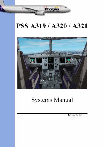 Phoenix Simulation Software A319 / A320 / A321 System Manual