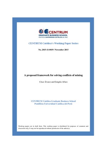 A proposed framework for solving conflicts of mining