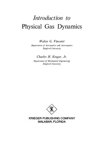 Introduction To Physical Gas Dynamics