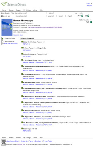 Raman Microscopy: Developments and Applications
