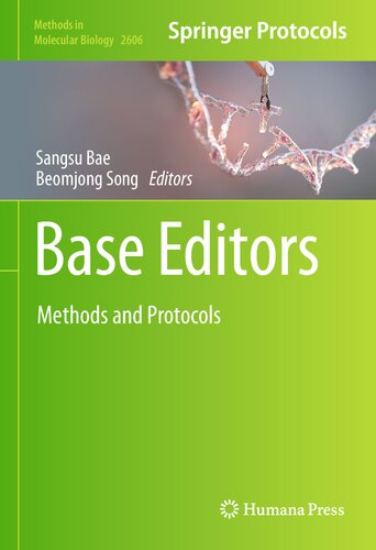 Base Editors: Methods and Protocols