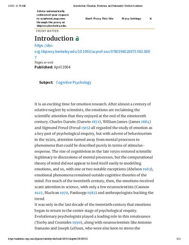 Emotion, Evolution, and Rationality