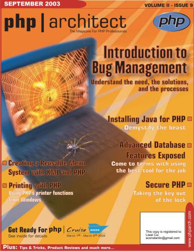 php|architect (vol. 2, issue 9. September 2003)