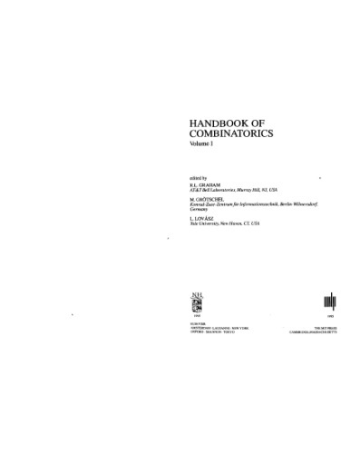 Handbook of combinatorics
