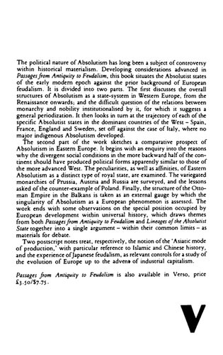 Lineages of the Absolutist State