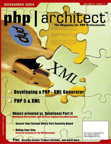 php|architect (vol. 3, issue 11. November 2004)