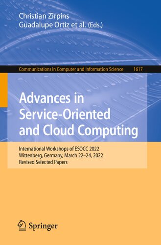Advances in Service-Oriented and Cloud Computing: International Workshops of ESOCC 2022 Wittenberg, Germany, March 22–24, 2022 Revised Selected Papers