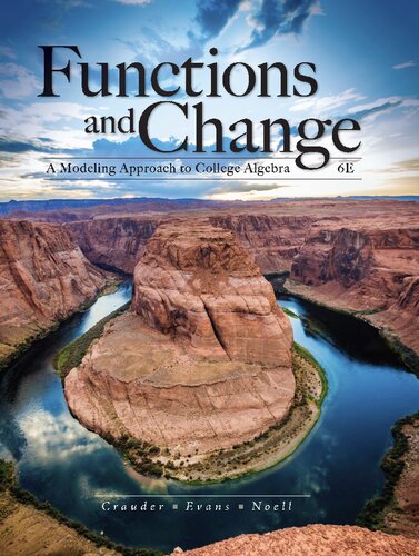 Functions and Change: A Modeling Approach to College Algebra