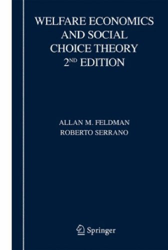 Welfare Economics And Social Choice Theory