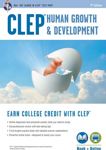 CLEP® Human Growth & Development Book + Online