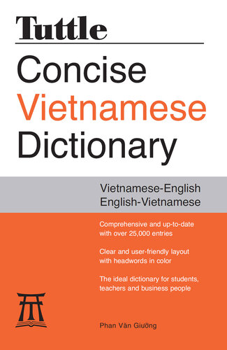 Tuttle Concise Vietnamese Dictionary: Vietnamese-English English-Vietnamese