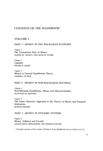 Handbook of Monetary Economics, Vol. 1