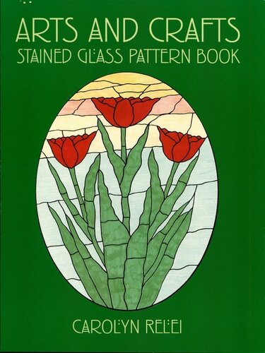 Arts and Crafts Stained Glass Pattern Book