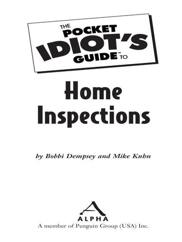 The Pocket Idiot's Guide to Home Inspections