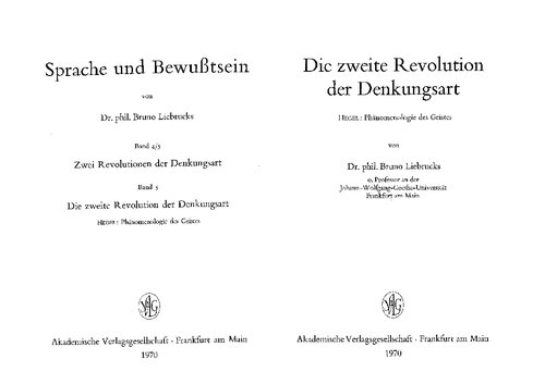 Sprache und Bewußtsein 5: Die zweite Revolution der Denkungsart. Hegel - Phänomenologie des Geistes