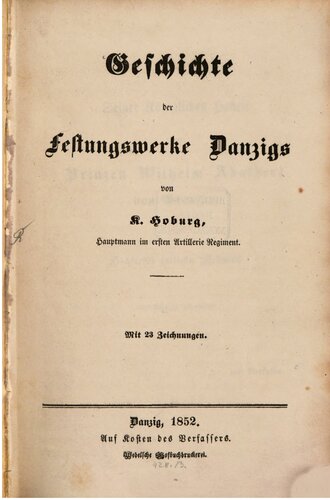 Geschichte der Festungswerke Danzigs