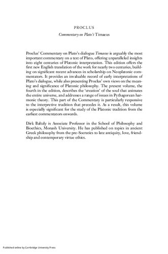 Proclus: Commentary on Plato's Timaeus, Part 2, Proclus on the World Soul: Commentary on Plato's Timaeus: Volume 4, Book 3, Part 2, Proclus on the World Soul