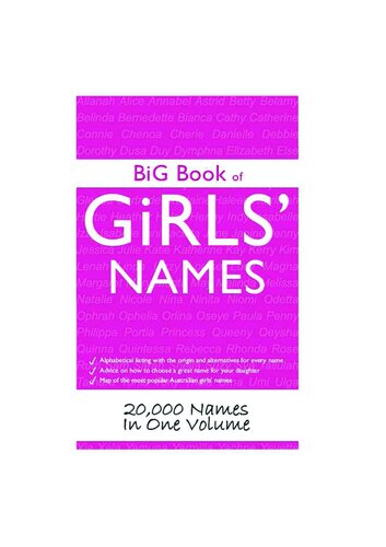 Big Book of Girls' Names: 20,000 Names in One Volume