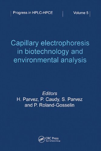 Capillary Electrophoresis in Biotechnology and Environmental Analysis
