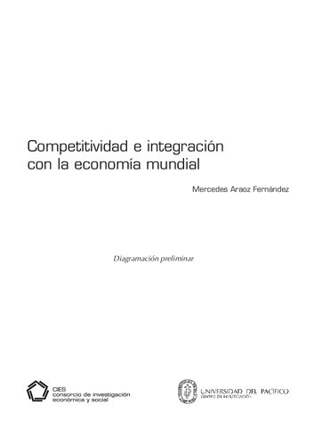 Competitividad e integración con la economía mundial