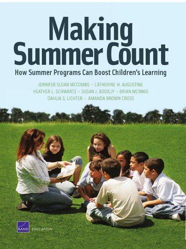 Making Summer Count: How Summer Programs Can Boost Children's Learning