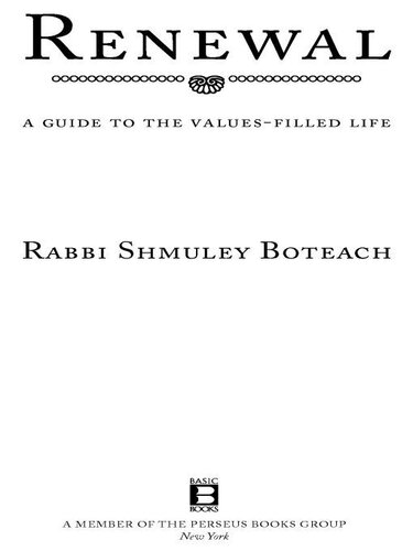 Renewal: A Guide to the Values-Filled Life