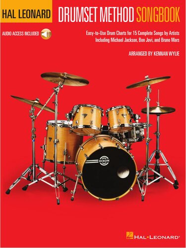 Hal Leonard Drumset Method Songbook: Easy-to-Use Drum Charts for 15 Complete Songs