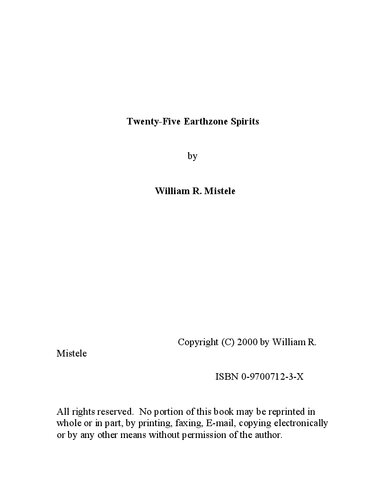 Twenty-five Earth zone spirits