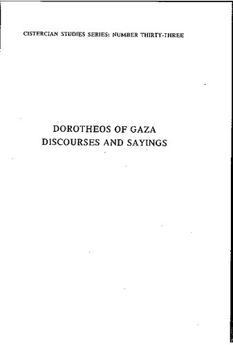 Discourses and Sayings (Volume 33) (Cistercian Studies Series)