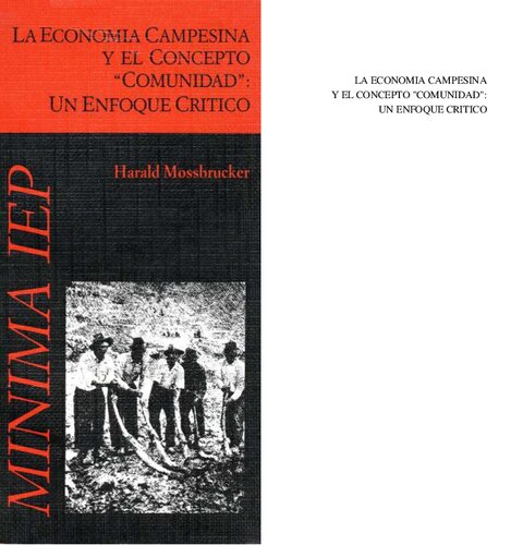 La economía campesina y el concepto 