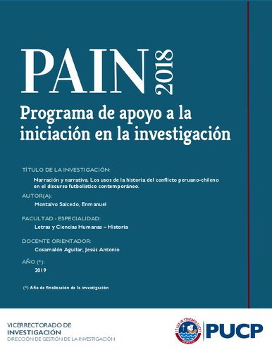 Narración y narrativa. Los usos de la historia del conflicto peruano-chileno  en el discurso futbolístico contemporáneo