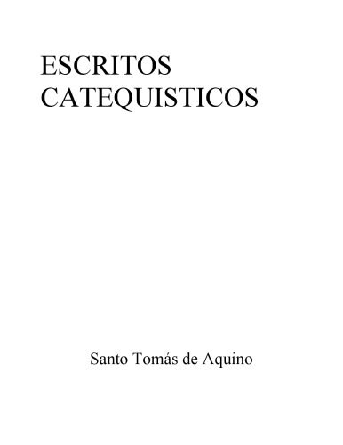 Escritos Catequisticos