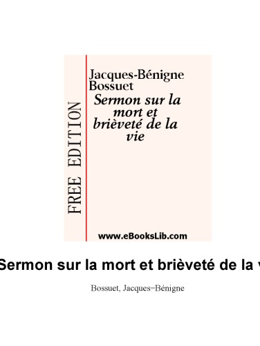 Sermon sur la mort et la vie