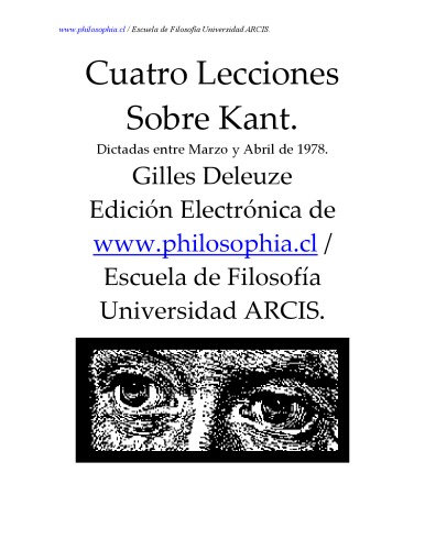 Cuatro lecciones sobre Kant