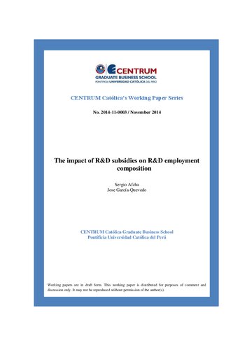 The impact of R&D subsidies on R&D employment composition