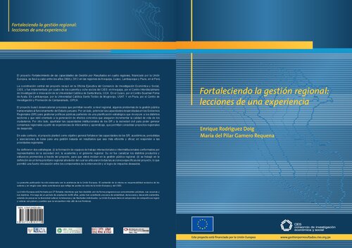 Fortaleciendo la gestión regional (Perú): lecciones de una experiencia