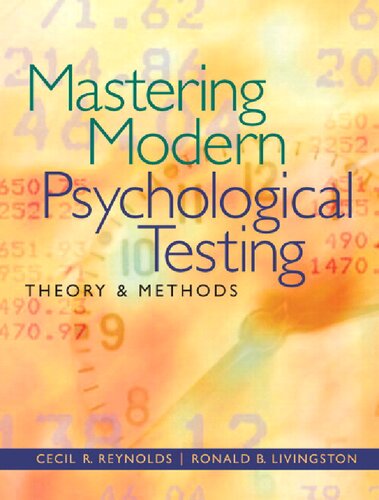 MASTERING MODERN PSYCHOLOGICAL TESTING: Theory & Methods