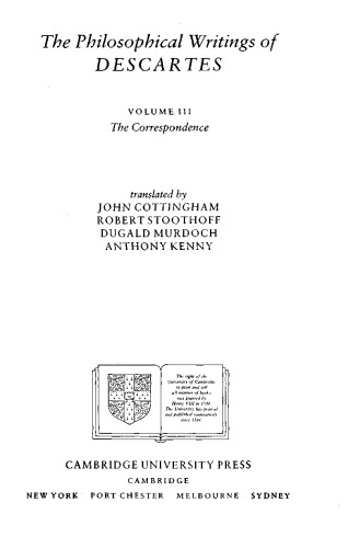 The Philosophical Writings of Descartes