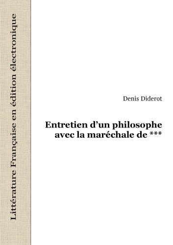 Entretien d'un philosophe