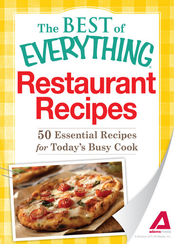 Restaurant Recipes: 50 Essential Recipes for Today's Busy Cook