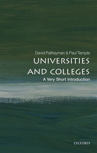 Universities and Colleges: A Very Short Introduction