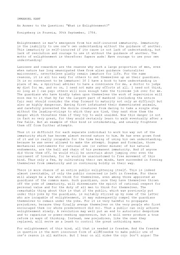 What is Enlightenment