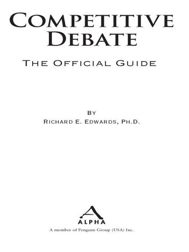 Competitive Debate: The Official Guide