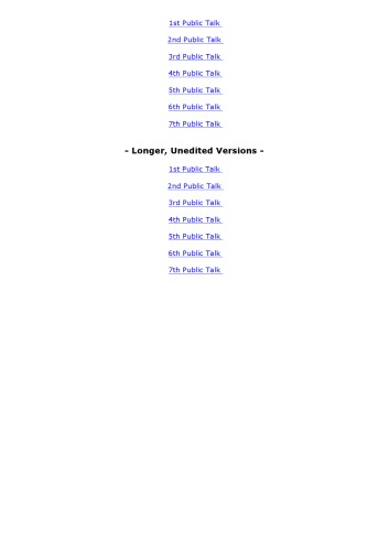 Talks In Saanen 1974