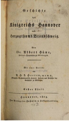 Geschichte des Königreichs Hannover und Herzogthums Braunschweig