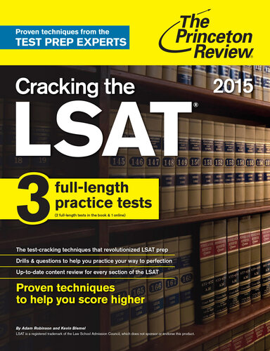 Cracking the LSAT with 3 Practice Tests, 2015 Edition