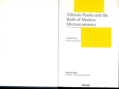 Vilfredo Pareto and the Birth of Modern Microeconomics