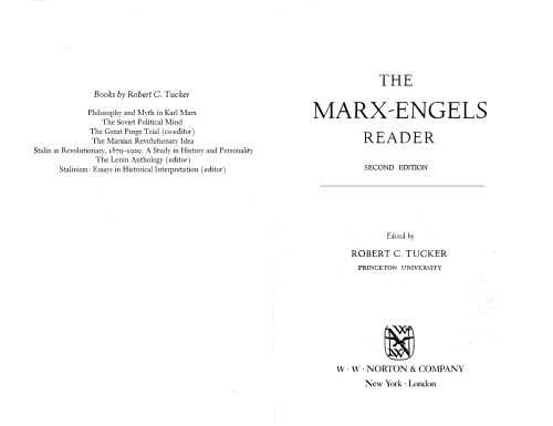 The Marx-Engels Reader