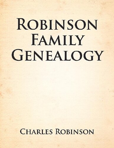 Robinson Family Genealogy